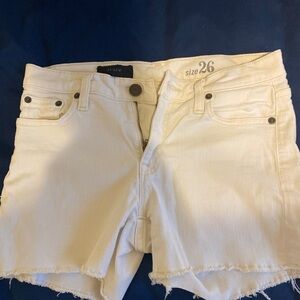 J. Crew Cream Jean Shorts